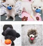 HDSX Smile Face Dog Squeaky Toys Soft Latex Squeak Balls for Puppy Small Pet Dogs 6 Pcs/Set