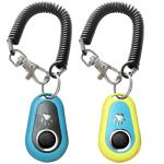 HoAoOo Pet Clicker for Dogs/Cats/Horses/Birds or Other Animals - Clickers for Training (Blue + Green)