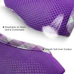SuperBuddy Upgraded Soft Mesh Dog Harness, Super Breathable Lightweight Pet Harnesses for Puppy Dogs Outdoor Walking, Purple Dog Harness and Dog Leash Set Packing -Medium