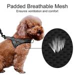 Plutus Pet No Pull Dog Harness with Breathable Mesh Padded, Adjustable Reflective Escape Proof Dog Harness, Quick Fit Dog Vest Harness for Small Medium Large Dogs(L, Black)