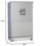 Pet Lodge® Automatic Dog Feeder | Chow Hound Outdoor Pet Feeder for Large Dogs | Tough Galvanized Steel | Made in USA | 50 Pound