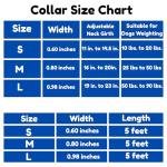 BOLDPET Dog Collar and Leash Set - Durable Polyester Material -Adjustable Collar-Safe Metal Buckle-Cute Pawprints Design Dog Leash and Collar Set for Small, Medium and Large Dogs