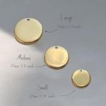 Name Pattern Art Design - Dog Tags Personalized for Pets - Custom Cats Dogs ID Tag - Stainless Steel Deep Engraving (Round)