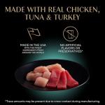 Sheba Perfect Portions Wet Cat Food Cuts in Gravy, Roasted Chicken Entree, with Sustainable Tuna, Tender Turkey Entree, 2.6 oz. Twin-Pack Trays (36 Count, 72 Servings)