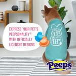Peeps for Pets Call My Peeps Dog T Shirt - Teal Blue Dog T Shirt for Dogs Soft and Comfortable Machine Washable Dog Shirt - Officially Licensed Peeps Pet Dog Clothing,FF16040