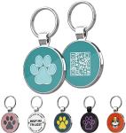 MYLUCKYTAG QR Code Dog ID Tags - Pet Online Profile - Scan QR Receive Instant Location Alert Email