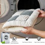 Awjcsv Washable Dog Bed, Plush Dog Crate Beds Comfy Pad, Anti-Slip Pet Mat for Medium, Small Dogs Breeds (Blue-Grey, 27.6" L x 27.6" W x 2.3" Th)