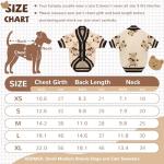 XGDMEIL Small Dog Sweaters Cute Bear Knitted Dog Cardigans Clothes for Small Medium Dogs Soft Pet Puppy Cat Knitting Outfits Fall Winter Warm Boy Girl Dogs Knitwear Coat Apparel(Beige, Medium)