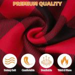 KOOLTAIL Plaid Dog Hoodie Pet Clothes Sweater with Hat and Pocket for Small Medium Large Size Dogs, Soft Winter Warm Dog Cold Weather Coat, Fleece Fall Dog Hooded Sweatshirt for Puppy Cats, Red S