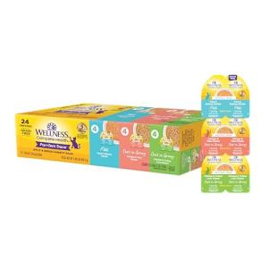 Wellness Complete Health Purrfect Duos, Adult Wet Cat Food, Natural, Protein-Rich, Grain-Free, 2.64 Ounce, 12 Pack, (Pate & Gravy Variety Pack)