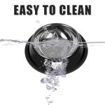 Serentive 2 Pcs Non-Slip Stainless Steel Small Food Bowls - Unbreakable, Thicken Cat Feeder, 7 Oz Dishes - Suitable for Indoor Small Pets - Removable Rubber Base, Easily Clean, Lovely Color