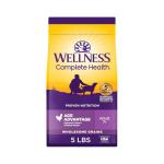 Wellness Natural Pet Food Complete Health Natural Dry Senior Dog Food, Chicken & Barley, 5-Pound Bag