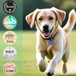 Personalized Pet ID Tags, Customizable Hexagon, Bone and Round Shapes, Multiple Designs with Mountain, Floral, and Night Sky Patterns, Stainless Steel Dog and Cat Tags (Circle)