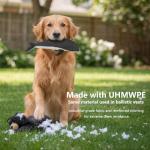 Luampo Tough Dog Toy for Aggressive Chewers, Durable UHMWPE Fabric Chew Toy with Squeaky, Plush Companion for Small Medium Large Dogs - Dolphin