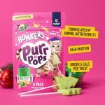 Bonkers Purrpops Christmas Themed Freeze Dried Chicken Flavor Lollipop Cat Treats for All Breeds and Ages, Value Pack (11 Pack, 55 Pieces)