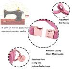 DOGWONG Cotton Dog Collar and Leash Pink Pet Collar Soft Durable Puppy Collar for Small Medium Large Girl Dogs
