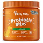 Zesty Paws Probiotics for Dogs, Digestive Enzymes Gut Flora, Digestive Health, Diarrhea & Bowel Support, DE111, Dog Probiotics Soft Chew for Pet Immune System, Chicken, 90 Ct