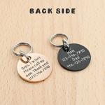 Personalized Lovely Symbols Dog Tags and Cat Tags Custom Engraved Stainless Steel Pet ID Tag (X-Small, Black)