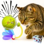 uMadeUs Cat Toys for Indoor Cats – Automatic Kitten Interactive Toy with Speedy Ball Tail as Pet Mental Stimulation - Kittens Small Dogs and Bored Adult Dog Balls to Keep Them Busy 2026 (Green Ball)