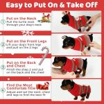 Christmas Dog Sweaters for Small Medium Large Dogs Girl, Soft Warm Pup Dogs Shirt, Turtleneck Double Knitting Collar for Outdoors Playing, Warm Dog Cat Clothes(Snowman,Medium)