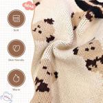 ABRRLO Small Dog Sweaters Cute Bear Dog Cardigans Clothes for Small Medium Dogs Boy Girl Puppy Cat Knitting Cardigan Outfits Dogs Winter Coats Warm Pet Doggy Clothes Soft Knitwear Apparel (Beige,XL)