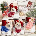 Dog Sweater Heart Puppy Sweater Warm Soft Pet Cloth Dog Outfits for Small Dogs and Cats (Blue, M)