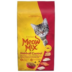 Meow Mix Hairball Control Dry Cat Food, 6.3 Pound Bag