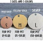 MYXGY Stainless Steel Pet ID Tag, Personalized Dog Name Tags, Customized Cat Tags, Deep Laser Engraving, Optional Engraved on Both Sides, Various Design Options