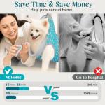 Supet Dog Grooming Hammock Harness for Dogs Cats, Relaxation Pet Nail Clipper Hammock, Restraint Dog & Small Animal Leashes Sling for Groomingk for Nail Trimming (Coral Blue, S)