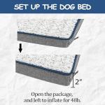 EMPSIGN Reversible Cool and Warm Dog Bed for Crate Pad, Pet Beds with Washable and Removable Cover, Dogs Crate Bed Sleeping Mats, Bed for Dog Crate for Large Medium Small Dogs, Grey