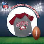 Pets First NFL San Francisco 49ers Hoodie for Dogs & Cats. | NFL Football Licensed Dog Hoody Tee Shirt, Medium | Sports Hoody T-Shirt for Pets | Licensed Sporty Dog Shirt