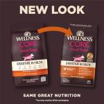 Wellness CORE Digestive Health Dry Dog Food, Small Breed, Wholesome Grains, Natural, Recipe for Dogs with Sensitive Stomachs, Chicken, (12-Pound Bag)