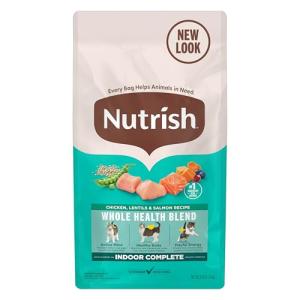 Nutrish Indoor Complete Chicken, Lentils & Salmon Recipe Dry Cat Food, 6 lb. Bag, Packaging May Vary (Rachael Ray)