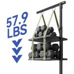 Foldable Dog Grooming Arm with Clamp: Adjustable Height 26"-40", Dog Grooming Table Arm with Hammock and No-Sit Holder, Grooming Restraint for Small Medium Dogs at Home or Salon