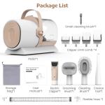Dog Grooming Vacuum, Pet Grooming Kit with Dog Clippers, 2.5L Dust Cup 11000Pa Dogs Vacuum for Shedding Grooming, 5 Grooming Tools Home Cleaning in 1, Low Noise Pet Grooming Vacuum for Dogs, PG50