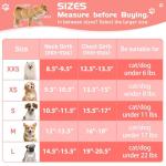 HIHANHAN Soft Mesh Dog Harness and Leash Set, No Pull Puppy Harness and Leash Set, Reflective Step in Harness for Small Medium Dogs, Easy Walk Escape Proof Vest Harnesses (Pink, S)