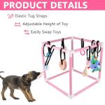 Sibosen Puppy Play Gym with 10 Hanging Toys for Small Dogs Indoor Jungle Playground PVC Frame with Interactive Funny Enrichment Toys Dogs Activity Center Durable, Lightweight