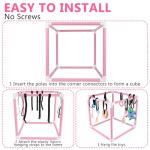 Sibosen Puppy Play Gym with 10 Hanging Toys for Small Dogs Indoor Jungle Playground PVC Frame with Interactive Funny Enrichment Toys Dogs Activity Center Durable, Lightweight