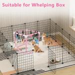 Sibosen Puppy Play Gym with 10 Hanging Toys for Small Dogs Indoor Jungle Playground PVC Frame with Interactive Funny Enrichment Toys Dogs Activity Center Durable, Lightweight