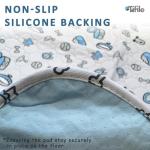 Washable Pee Pads for Dogs, 2 Pack Reusable Puppy Pads, Absorbent Whelping Pads with Bone Print, Non-Slip Waterproof Pet Training Pads for Couch, Crate, Potty Training - 18x24in