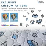 Washable Pee Pads for Dogs, 2 Pack Reusable Puppy Pads, Absorbent Whelping Pads with Bone Print, Non-Slip Waterproof Pet Training Pads for Couch, Crate, Potty Training - 18x24in