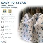 Washable Pee Pads for Dogs, 2 Pack Reusable Puppy Pads, Absorbent Whelping Pads with Bone Print, Non-Slip Waterproof Pet Training Pads for Couch, Crate, Potty Training - 18x24in