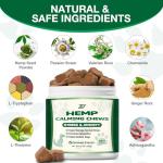 Calming Chews for Dogs - Advanced Hemp Dog Calming Treats Help with Dog Anxiety Relief, Separation, Stress, Barking, Fireworks, Composure - Natural Pet Supplements for Health & Wellness 180 Soft Chews