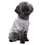 Jecikelon Dog Clothes Dogs Sweater Soft Puppies Clothing Winter Puppy Sweaters Warm Outfit for Dogs Small XXS XS Cat Apparel (Small, Grey)
