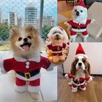 Christmas Dog Santa Costume Outfit, Xmas Puppy Santa Claus Clothes Suits Hat for Pet Dogs Cats Party New Year Funny Cosplay (Red, XX-Large)