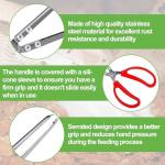 Snake Feeding Tongs,15 Inch Reptile Feeding Tongs,Extra Long Large Tweezers for Corn Ball Python Accessories,Bearded Dragon Tank Accessories,Pet Terrarium Supplies for Leopard Crested Gecko,Lizard