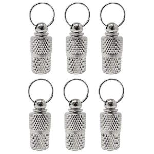 Honbay 6PCS Metal Personalized Dog Cat Tags Barrel Tube with Name Address Cell Phone Number Tags to Prevent The Loss