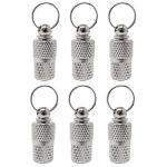 Honbay 6PCS Metal Personalized Dog Cat Tags Barrel Tube with Name Address Cell Phone Number Tags to Prevent The Loss