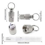 Honbay 6PCS Metal Personalized Dog Cat Tags Barrel Tube with Name Address Cell Phone Number Tags to Prevent The Loss