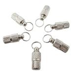 Honbay 6PCS Metal Personalized Dog Cat Tags Barrel Tube with Name Address Cell Phone Number Tags to Prevent The Loss